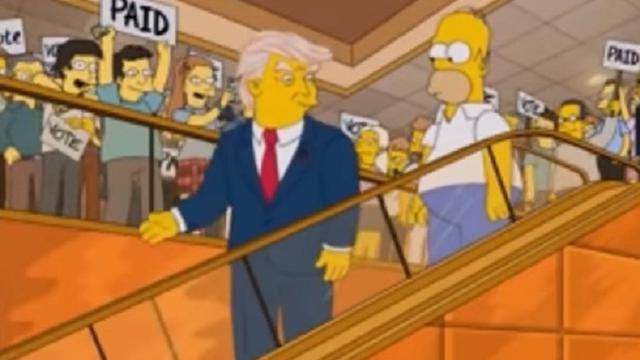 18 tahun lalu, sebuah episode dalam The Simpsons pernah 'meramalkan' bahwa di masa depan Donald Trump jadi presiden AS (Capture/UDG Sounds)