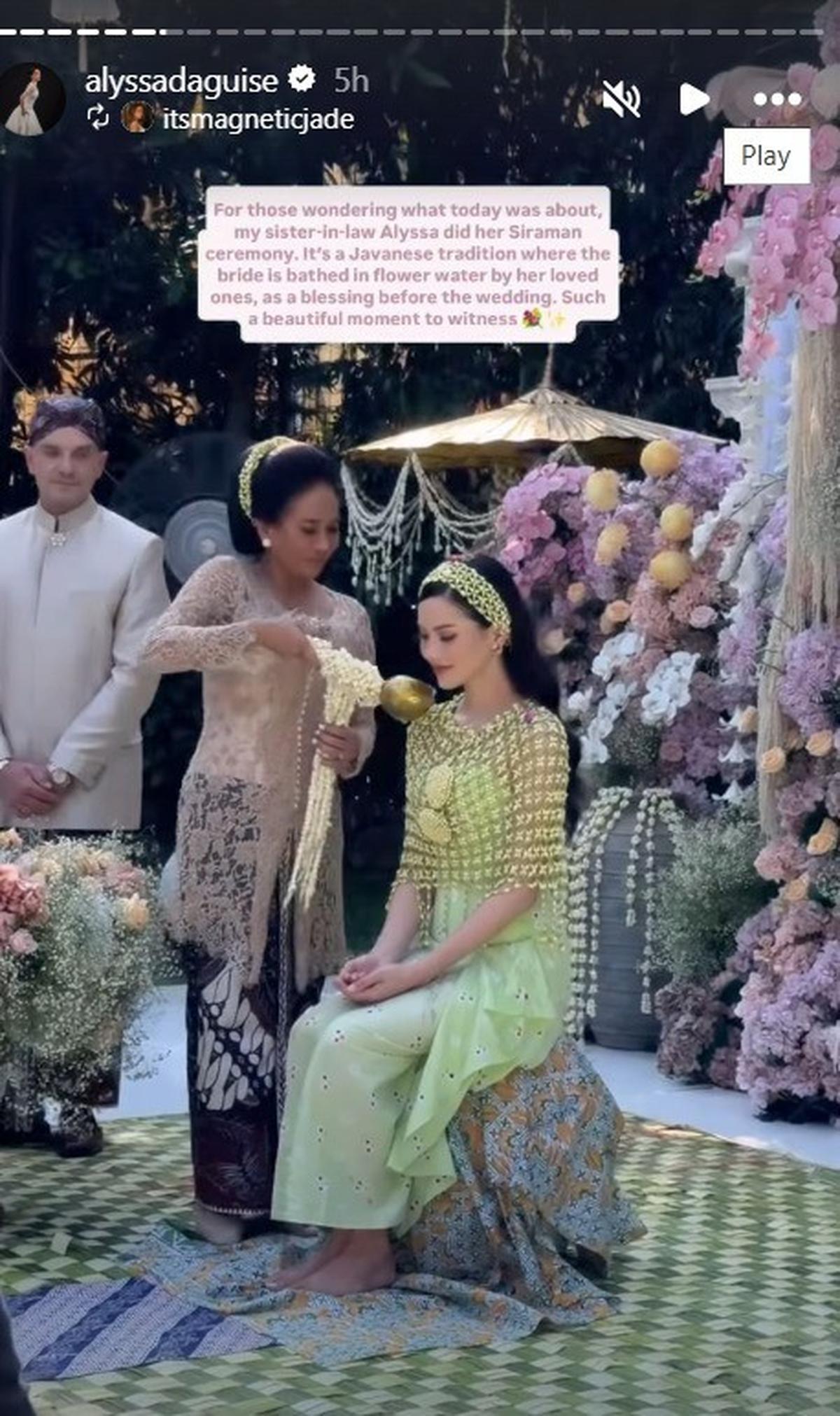 Potret Cantik Menawan Alyssa Daguise di Momen Siraman Jelang Pernikahan, Aura Pengantin Kian Bersinar