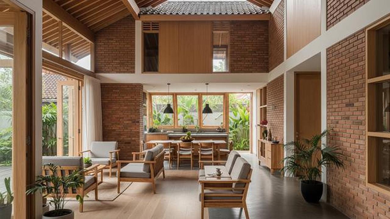 7 Desain Rumah Desa Nuansa Japandi Pakai Kayu dan Bata Ekspos, Lagi Tren di 2026