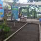 Larangan merokok di Taman Trunojoyo Kota Malang. Taman ini direvitalisasi dari dana SCR perusahaan rokok (Zainul Arifin/Liputan6.com)