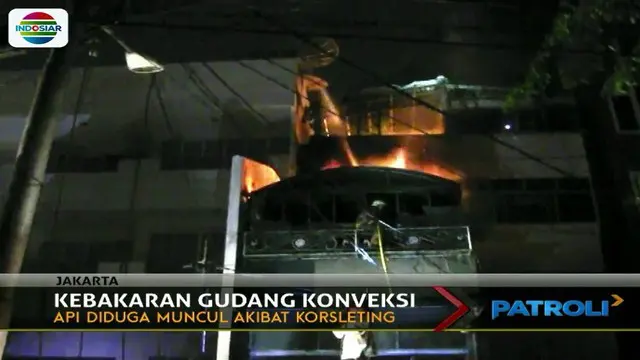Gudang Konveksi di Jakarta Barat Terbakar