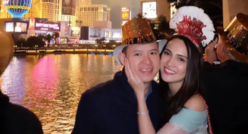 Shandy Aulia dan suami merayakan tahun baru di Las Vegas (Foto: Instagram)