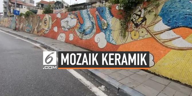 VIDEO: Melihat Indahnya Mozaik Keramik Terpanjang di Dunia