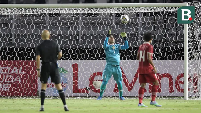 Cahya Supriadi saat Pertandingan Timnas Indonesia U-20 Melawan Timnas Timor Leste U-20