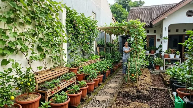 Desain Kebun Buah di Halaman Sempit