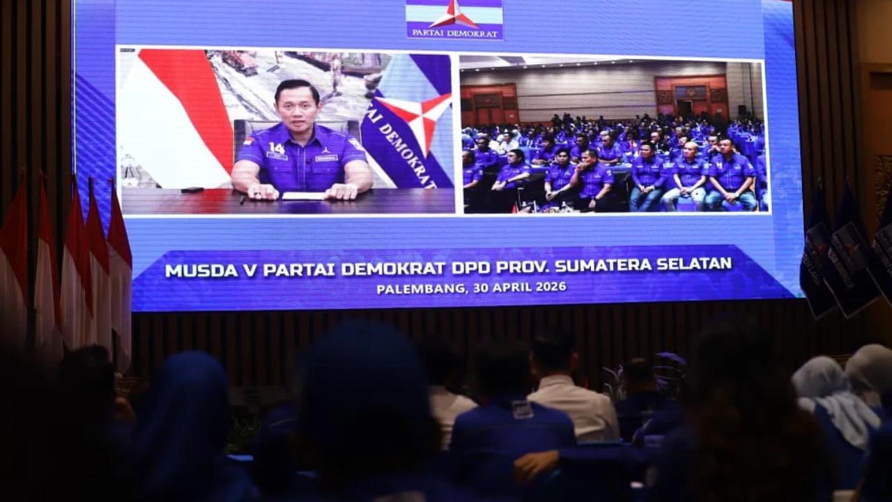 FOTO: Musda V Demokrat Sumsel, AHY Tekankan Konsolidasi Partai Jadi Kunci Kemenangan