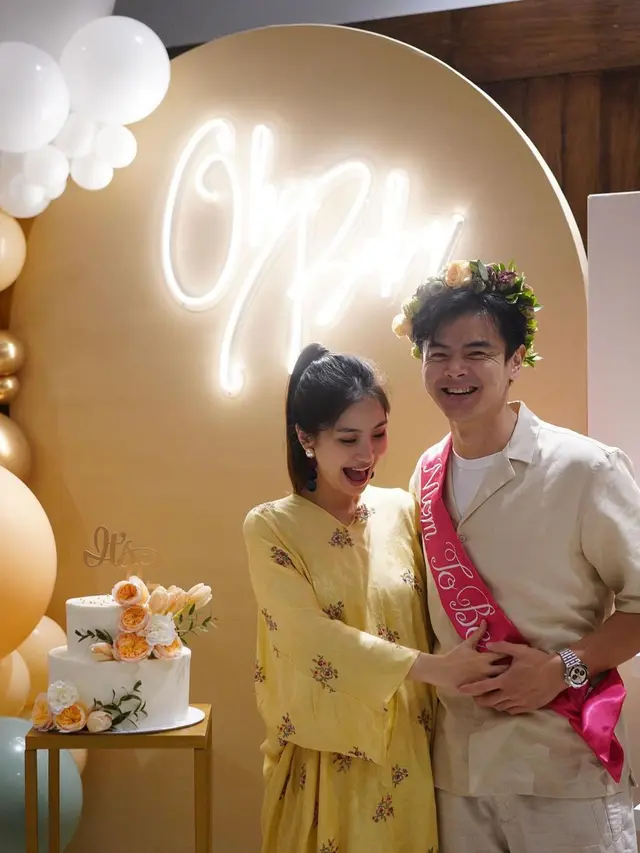 Momen Baby Shower Fiona Anthony Istri Dion Wiyoko. (Sumber: Instagram/fionaanthony)