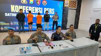 Konferensi Pers Kasus Pencabulan Anak Kandung di Makassar (Fauzan Sulaiman/Liputan6.com)