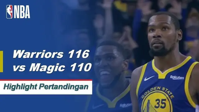 Cuplikan Pertandingan NBA : Warriors 116 vs Magic 110