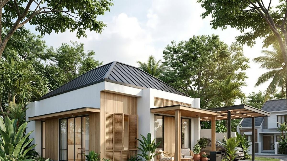 6 Desain Rumah Sederhana Tropical Scandinavian Terbaru 2026 yang Estetik dan Nyaman