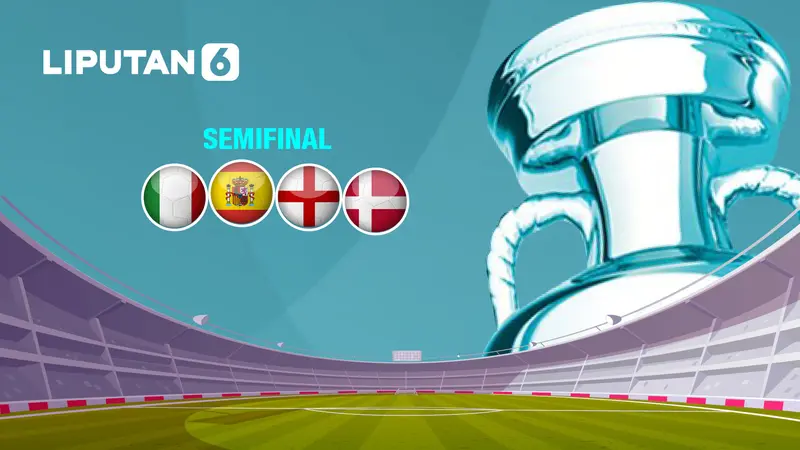 Banner SemiFinal Euro 2020 atau Euro 2021