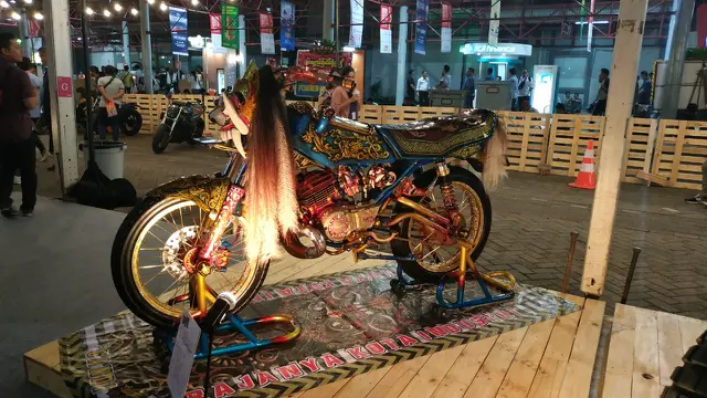 Deretan Motor Kustom Keren Pamer Diri di IIMS 2019 (Arief A / Liputan6.com)