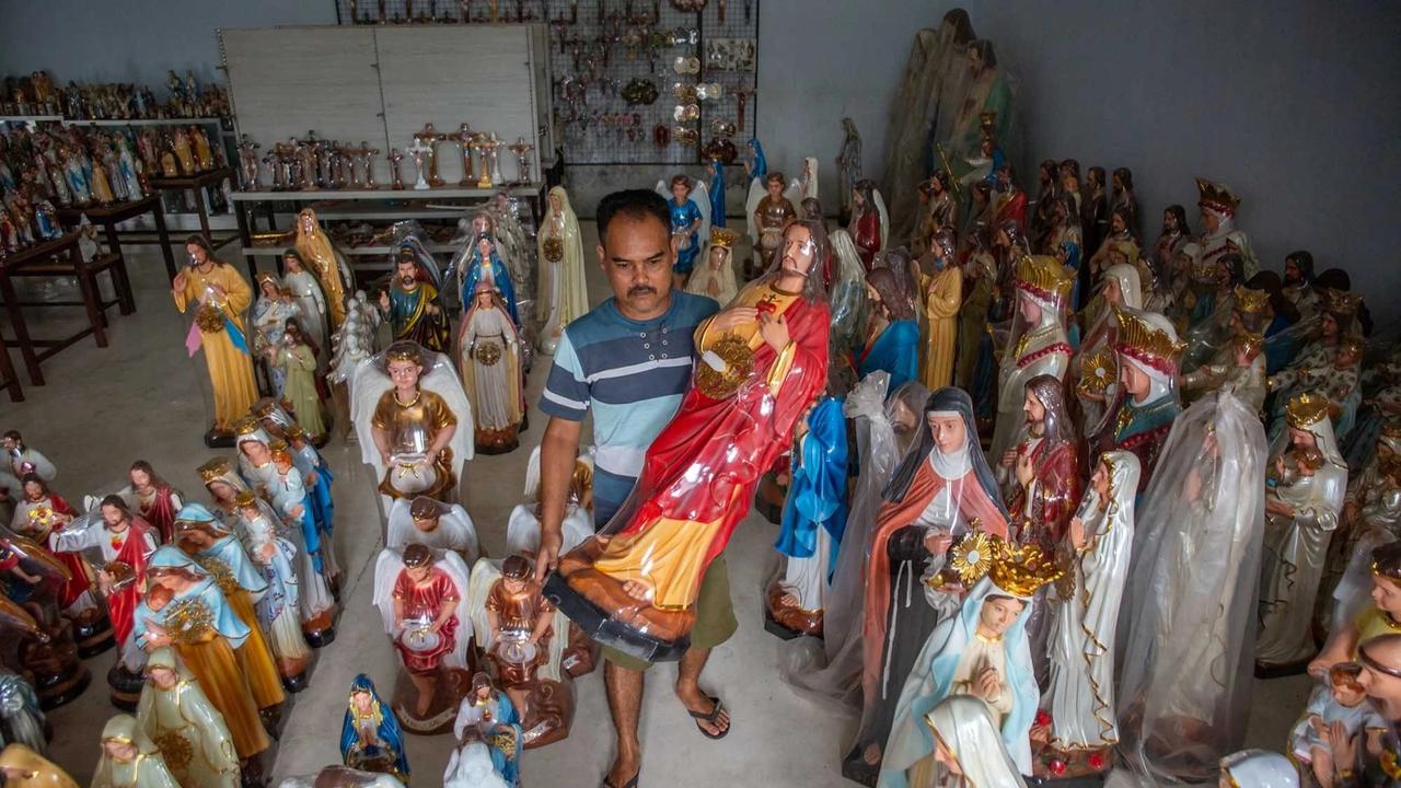 Produksi Patung Rohani di Bantul Meningkat Jelang Natal