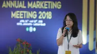 Direktur Pemasaran dan Pelayanan PT Angkasa Pura I (Persero) Devy Suradji dalam acara Annual Marketing Meeting (AMM) di Labuan Bajo.