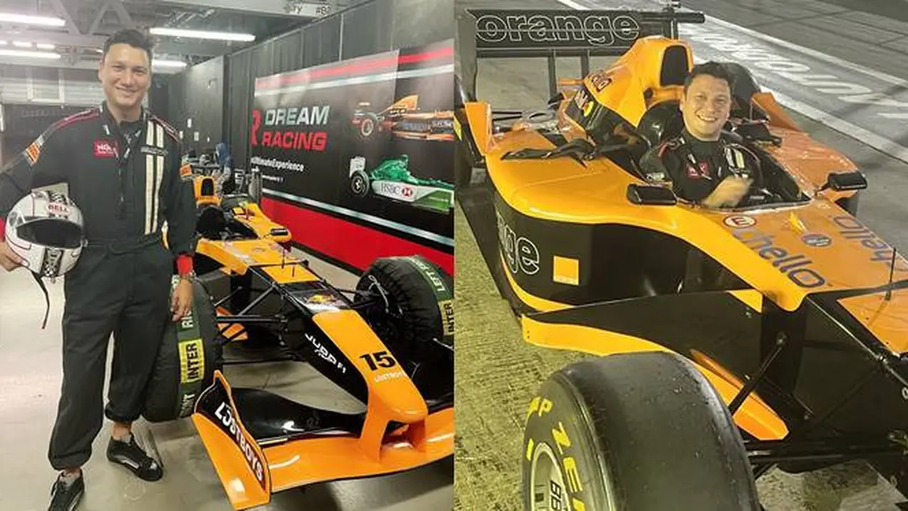 Tampil Keren, Ini 7 Gaya Christian Sugiono Jajal Mobil F1 di Dubai