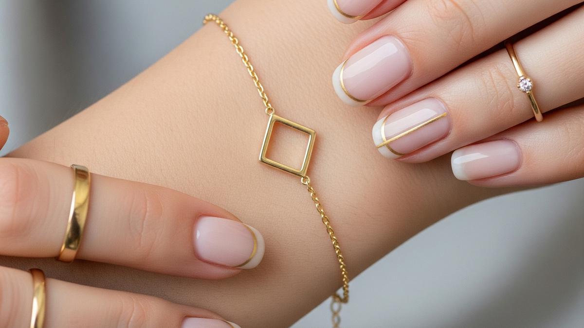 Tips Padankan Gelang Emas dengan Nail Art &amp; Cincin, Gaya Detail yang Memikat