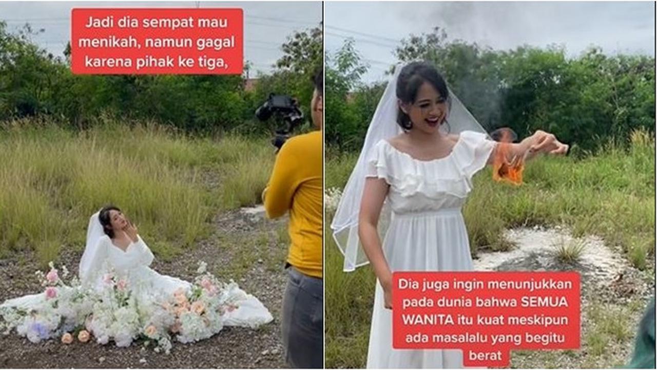 Sempat Gagal Nikah Karena Pihak Ketiga, Konsep Prewedding Wanita Ini Bikin Haru