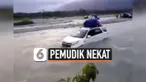 HEBOH MOBIL LEWATI SUNGAI DERAS DEMI MUDIK, INI FAKTANYA