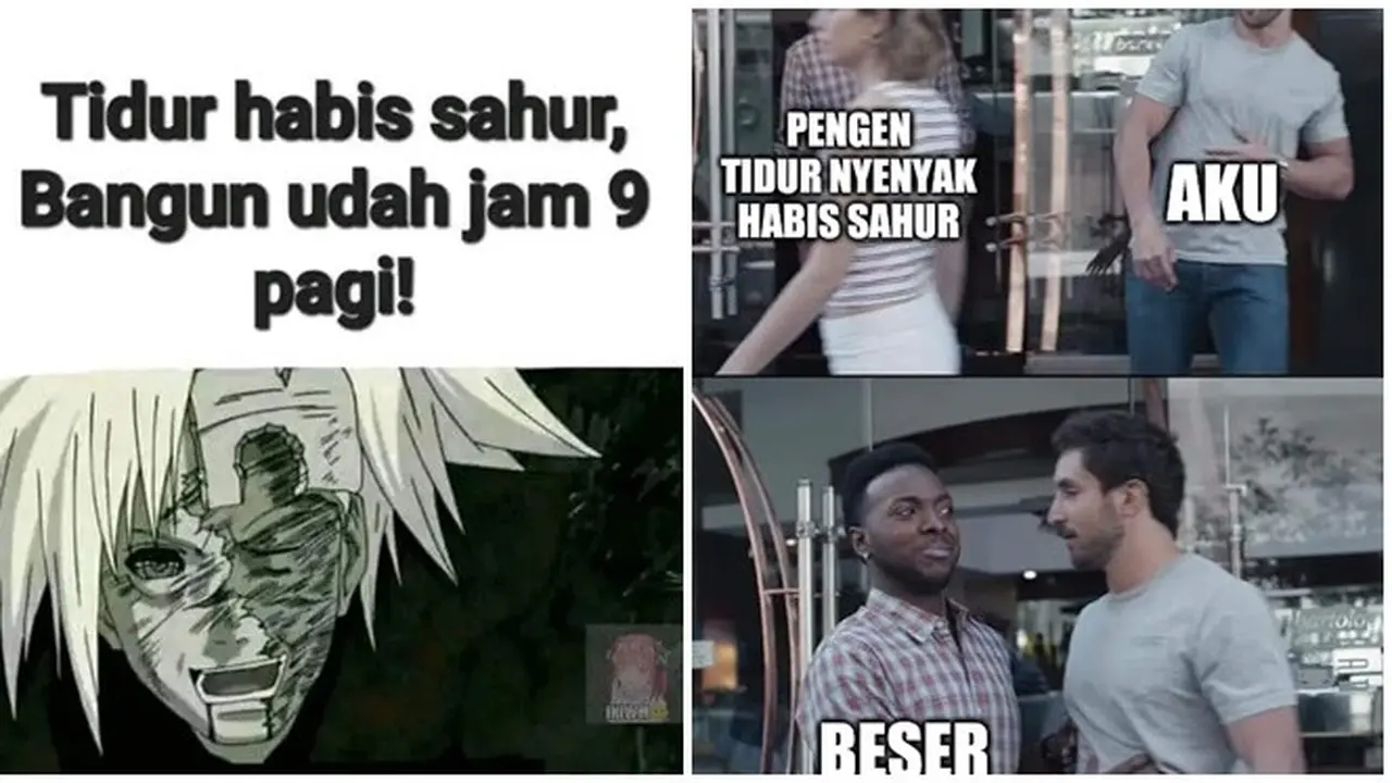 6 Meme Tidur Setelah Sahur Ini Sering Dialami, Bikin Angguk Setuju