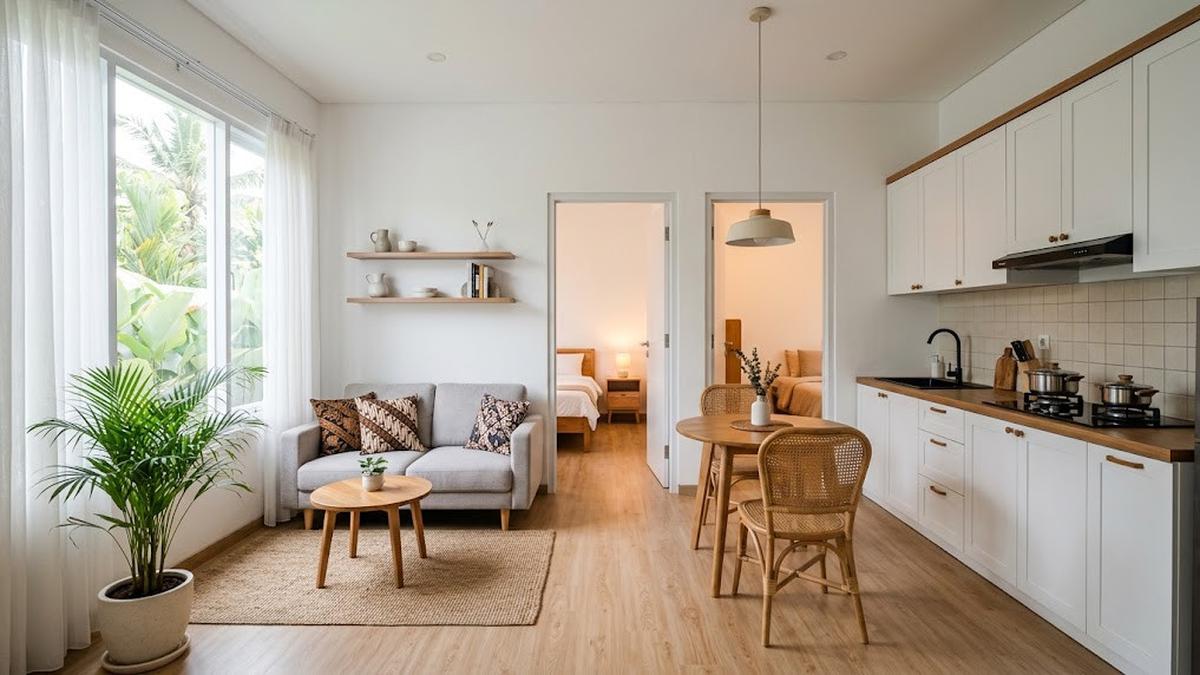 7 Desain Rumah Kecil 2 Kamar yang Terasa Luas dan Minim Sekat untuk Hunian Minimalis yang Estetik