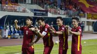 Timnas Vietnam menang 3-0 atas Malaysia pada laga kedua Grup B Piala AFF 2020 di Bishan Stadium, Minggu (12/12/2021) malam WIB. (dok. AFF Suzuki Cup)