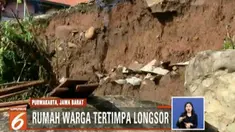 Selain akses menuju sekolah, jalan menuju pasar juga tertutup material longsor.