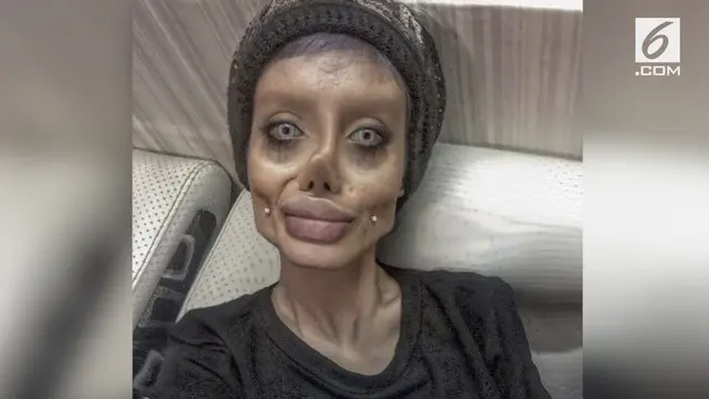 Seorang wanita rela menjalani 50 kali operasi wajah demi mirip Angelina Jolie.
