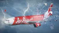 Ilustrasi Pesawat AirAsia (Liputan6.com/Andri Wiranuari)