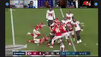 Nonton bareng virtual pertandingan Superbowl LV yang mempertemukan Tampa Bay Buccaneers melawan Kansas City Chiefs yang digelar Mola TV, Senin (8/2/2021) pagi WIB (Tangkapan layar Zoom)