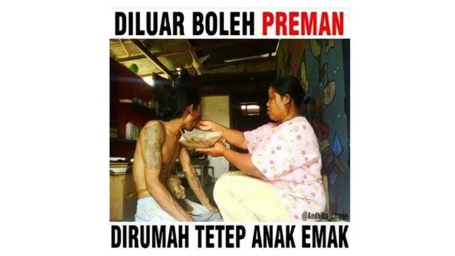 Meme Kocak Saat Nurut Kata Emak Ini Bikin Ketawa Ngakak