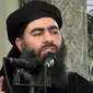 Pemimpin ISIS Abu Bakr al-Baghdadi dikabarkan menderita luka serius setelah serangan militer Rusia 28 Mei 2017. Padahal sebelumnya, ia telah dinyatakan tewas oleh Kementerian Pertahanan Rusia. (AP)