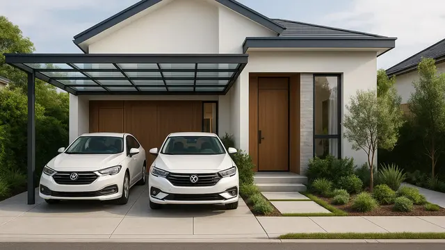 Inspirasi Desain Rumah 6x12 dengan Garasi 2 Mobil