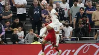 Gol winger Liverpool, Luis Diaz, ke gawang Tottenham Hotspur pada laga pekan ketujuh Premier League di Tottenham Hotspur Stadium, Sabtu (30/9/2023) malam WIB, dianulir wasit. Komite Wasit Liga Inggris (PGMOL) mengakui jika wasit telah membuat keputusan yang keliru.&nbsp;(AP Photo/Alberto Pezzali)