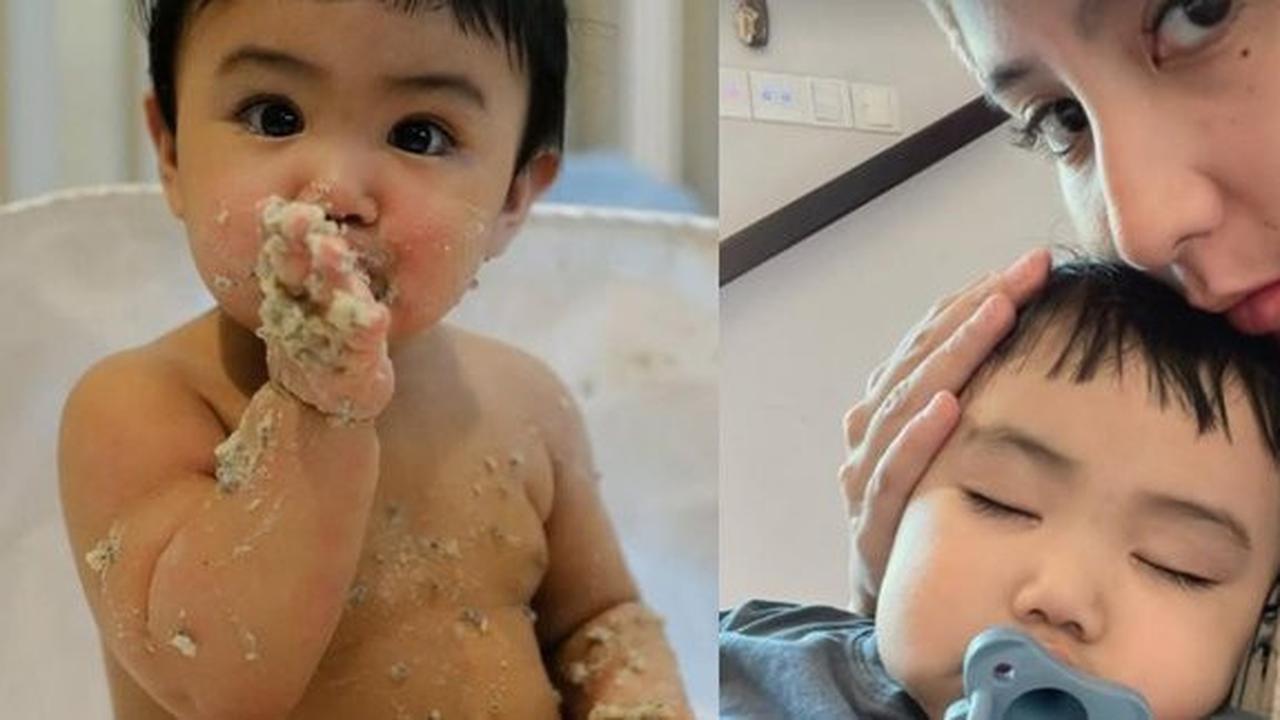 Potret Lucu Menggemaskan Baby Lio Anak Joshua Suherman dan Clairine Clay yang Kini Sudah 9 Bulan