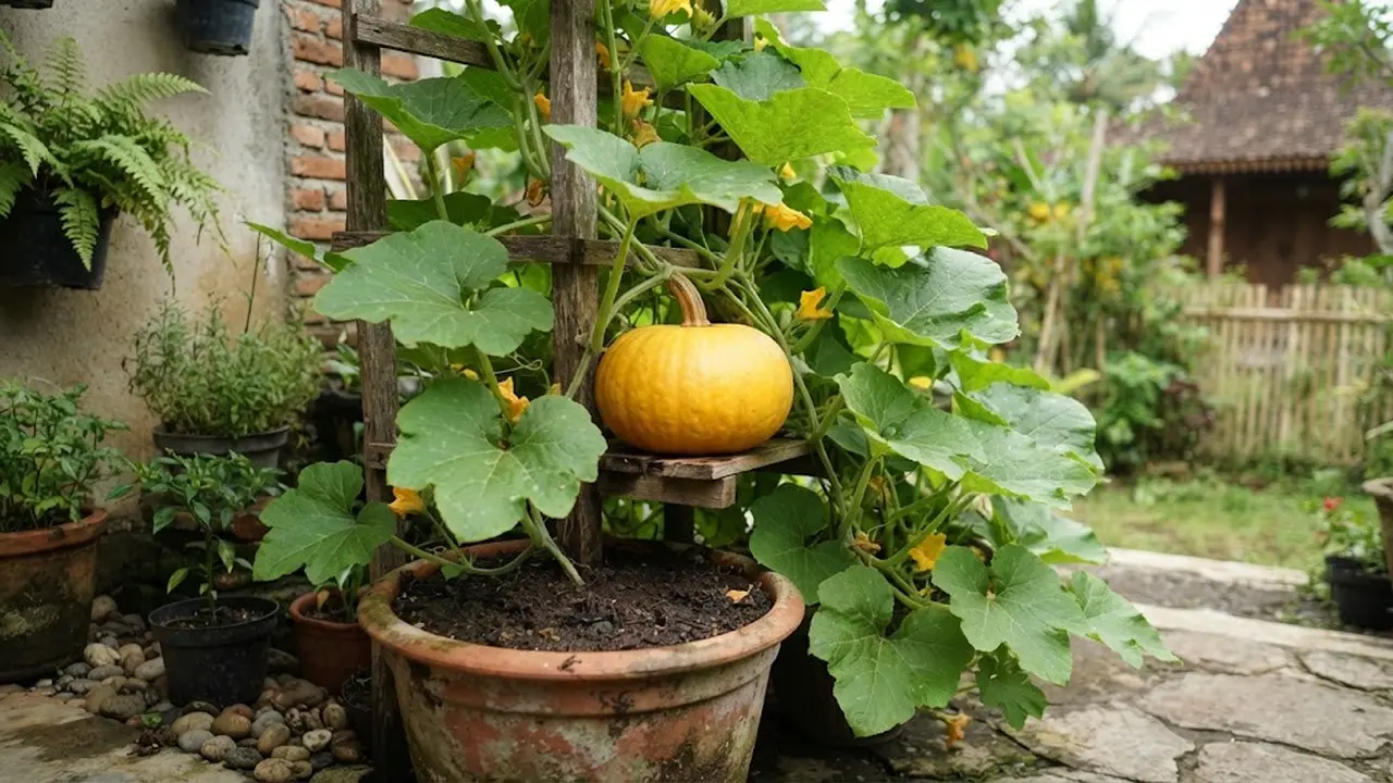 Pilih Benih Labu Kuning yang Cocok Ditanam di Pot