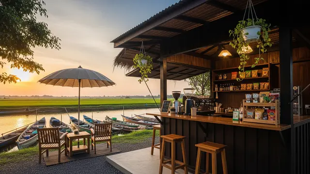 Ide Warung Kopi Kecil dengan Suasana Alami/Gemini AI