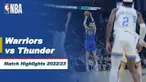 Berita video highlights NBA 2022/2023, pertandingan Golden State Warriors melawan Oklahoma City Thunder Selasa (7/2/23) pagi hari WIB.