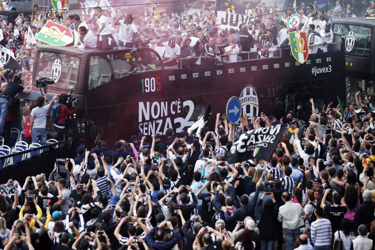 "La Vecchia Signora" Rayakan Scudetto di Piazza Castello