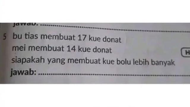 7 Soal di Buku Pelajaran Ini Absurd Banget, Bikin Murid Bingung