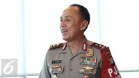 Kapolda Metro Jaya Irjen. Pol. Drs. Mochamad Iriawan saat berkunjung ke SCTV Tower, Jakarta, Senin (20/2). (Liputan6.com/Fatkhur Rozaq)