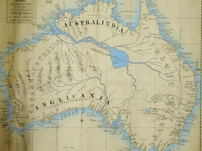 Laut di tengah Australia (Edward Brooke-Hitching/The Phantom Atlas: The Greatest Myths, Lies and Blunders on Maps)