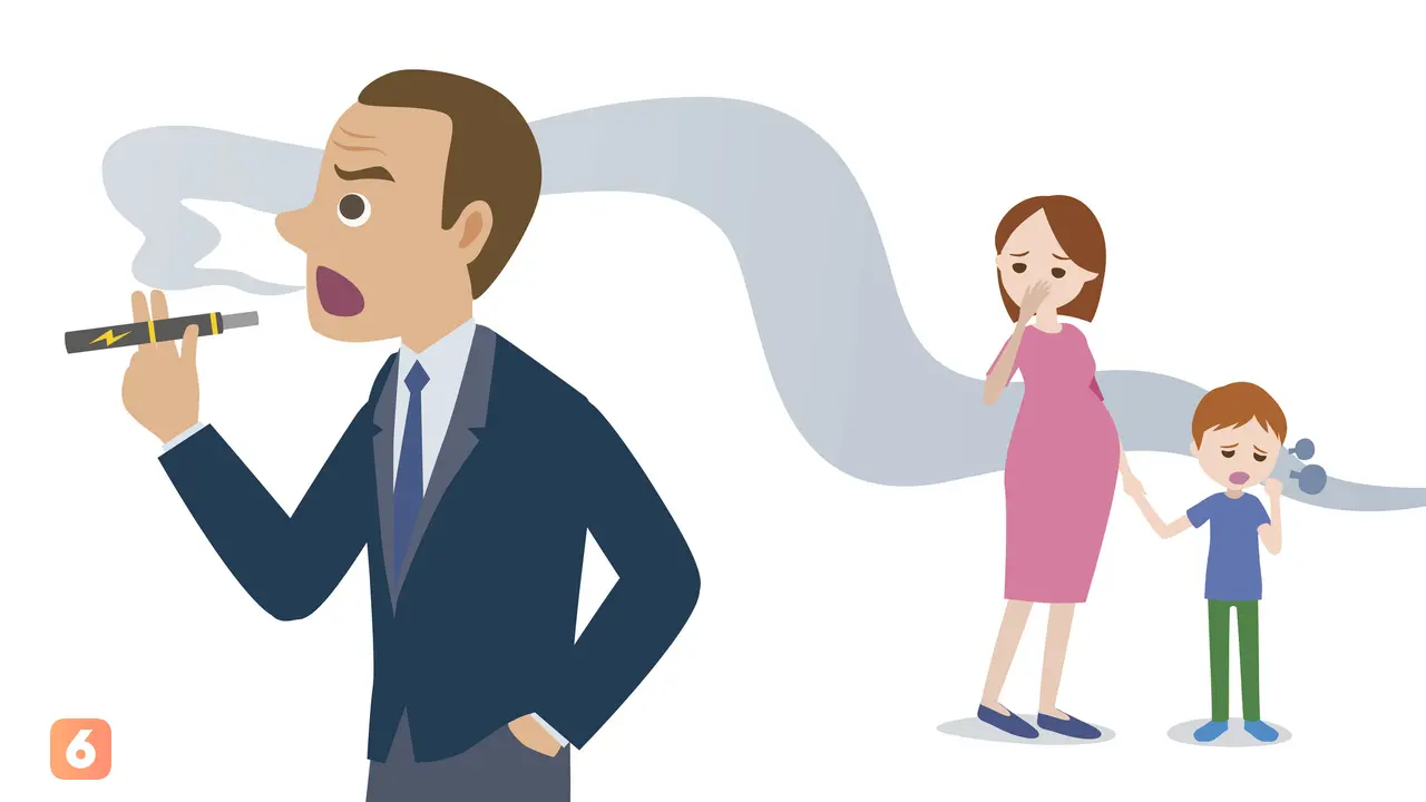 Ilustrasi Asap Rokok Ibu Hamil (iStockphoto)