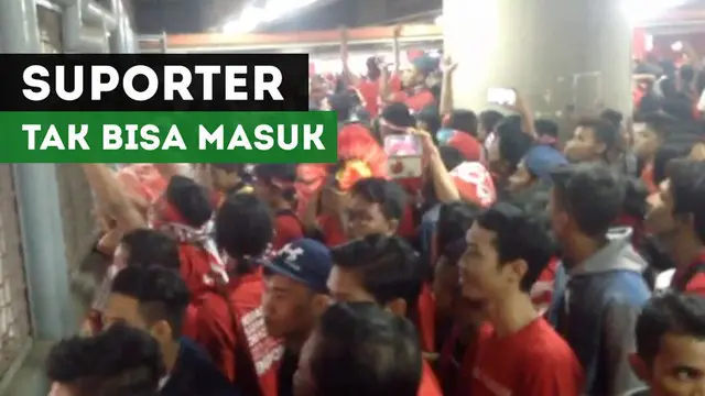 VIDEO: Ribuan Suporter Timnas Indonesia Tak Bisa Masuk Stadion Jelang Laga Vs Malaysia