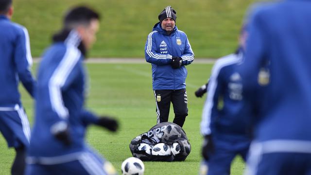 Lionel Messi, Latihan Timnas Argentina
