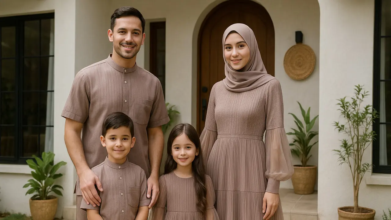 Gamis Islami Couple untuk Acara Keluarga yang Elegan dan Serasi