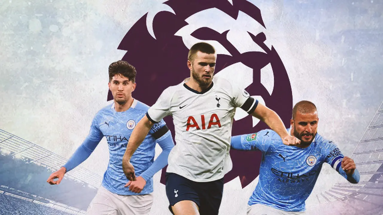 Premier League - John Stones, Eric Dier, Kyle Walker