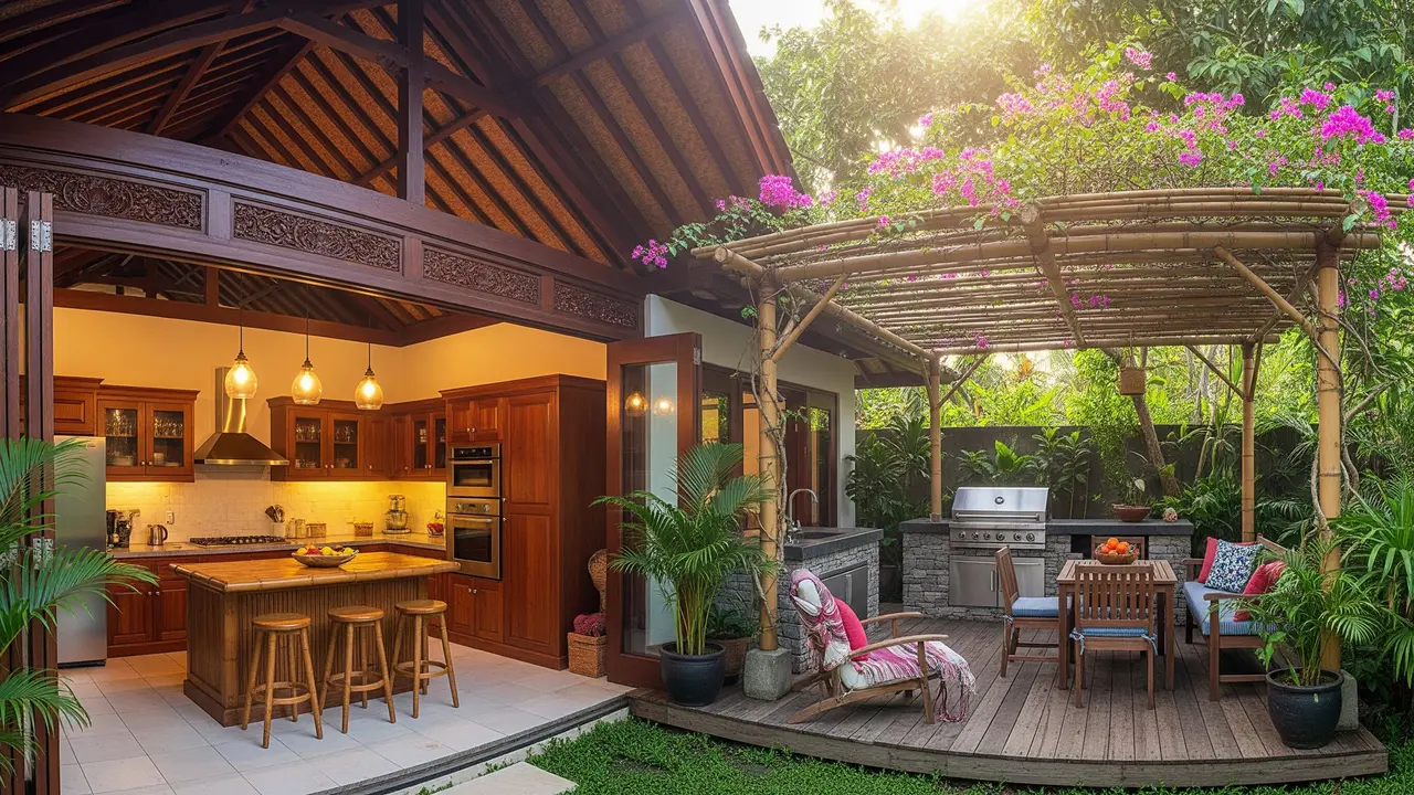 Model Rumah Mini Tapi Punya Dapur Terbuka dan Teras Belakang