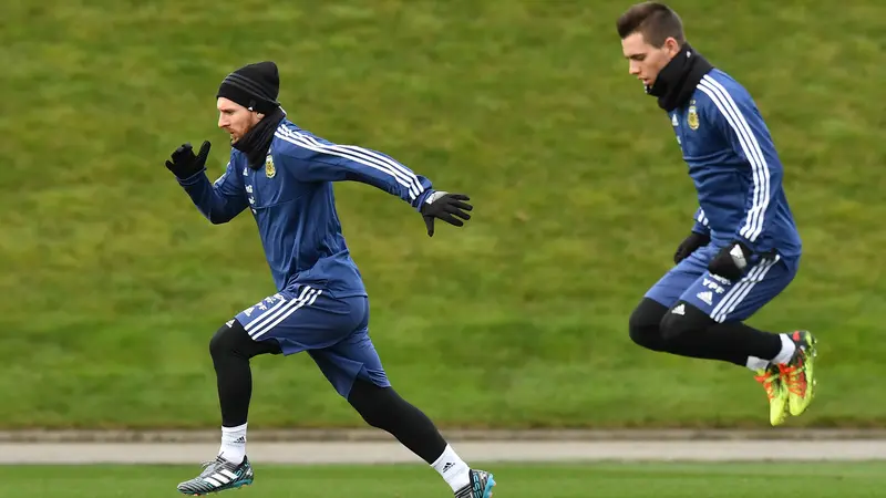 Lionel Messi, Latihan Timnas Argentina