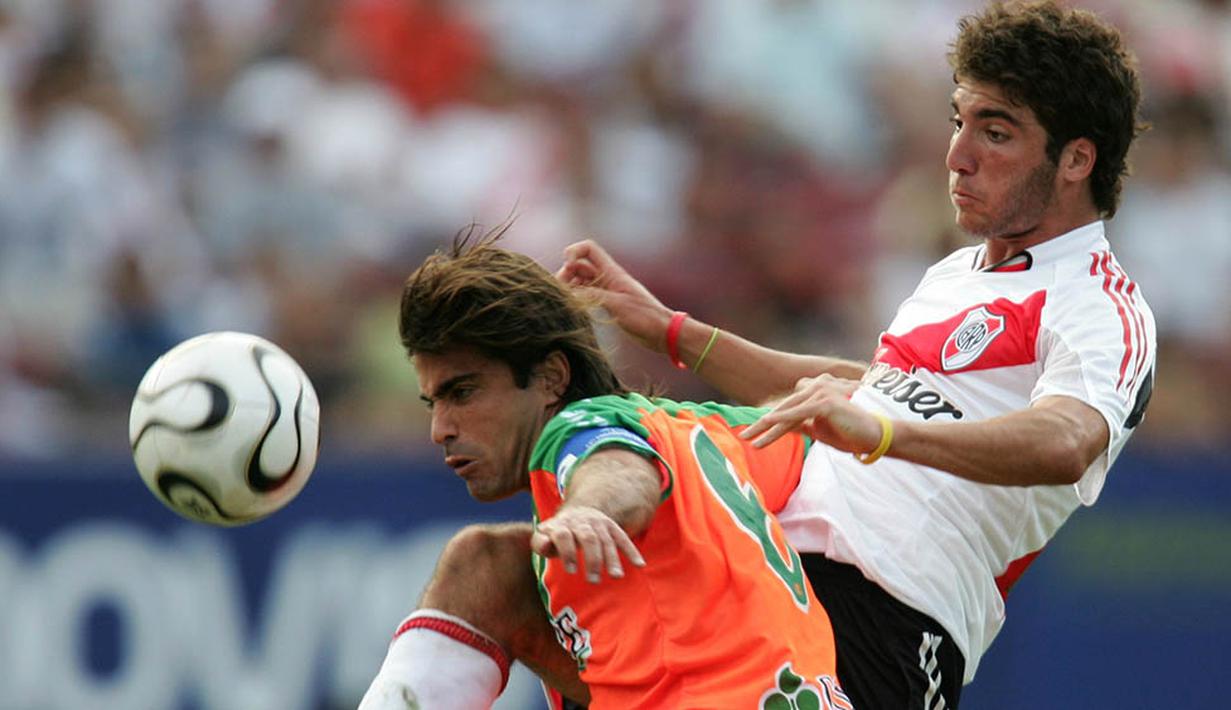 Pria kelahiran Brest, Prancis itu bersama River Plate tampil sebanyak 31 kali dengan mencetak 13 gol. (AFP/Sebastian D'Souza)