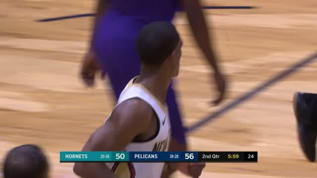 Berita video game recap NBA 2017-2018 antara New Orleans Pelicans melawan Charlotte Hornets dengan skor 119-115.